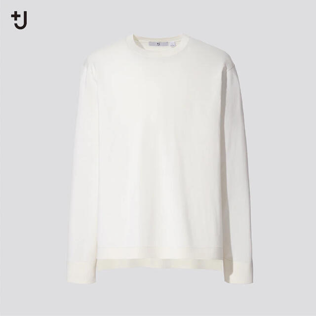 Jil Sander(ジルサンダー)の＋J ユニクロ シルクコットン クルーネック セーター（長袖）ジルサンダー メンズのトップス(ニット/セーター)の商品写真