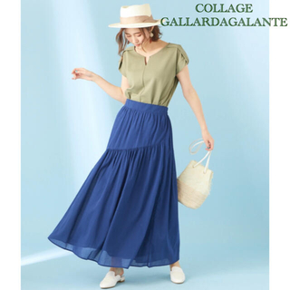 ガリャルダガランテ(GALLARDA GALANTE)のCOLLAGE GALLARDAGALANTE 切替ロングスカート(ロングスカート)