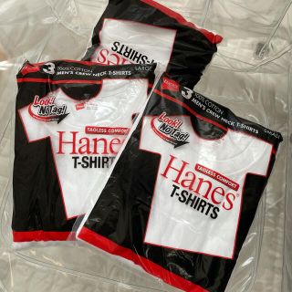 ヘインズ(Hanes)のS Hanes ホワイト Tシャツ コットン 3P-T 3P Pack 白 無地(Tシャツ/カットソー(半袖/袖なし))