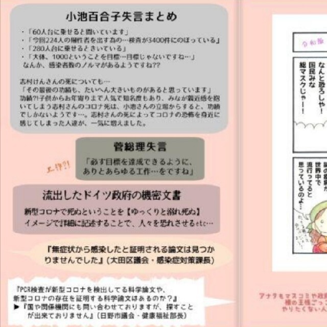 『コ〇ナ茶番に気づいたら読むマンガ』2冊セット エンタメ/ホビーの同人誌(一般)の商品写真