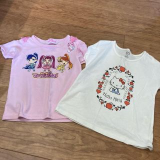 ユニクロ(UNIQLO)の110✩︎⡱Tシャツ　女の子●キティ　UNIQLO マジマジョピュアーズ(Tシャツ/カットソー)