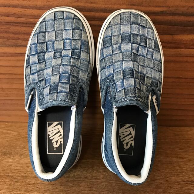 VANS(ヴァンズ)のバンズ　スリッポン　19㎝　デニム素材★ キッズ/ベビー/マタニティのキッズ靴/シューズ(15cm~)(スリッポン)の商品写真