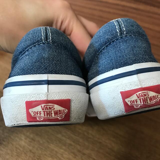 VANS(ヴァンズ)のバンズ　スリッポン　19㎝　デニム素材★ キッズ/ベビー/マタニティのキッズ靴/シューズ(15cm~)(スリッポン)の商品写真