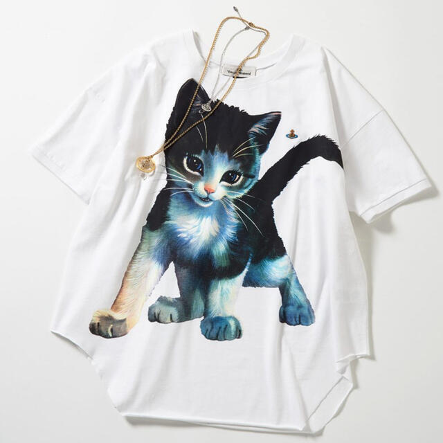 Vivienne Westwood(ヴィヴィアンウエストウッド)のヴィヴィアン ウエストウッド キトゥン バギー Tシャツ レディースのトップス(カットソー(半袖/袖なし))の商品写真