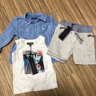 トミーヒルフィガー(TOMMY HILFIGER)のTOMMY HILFIGER 3点コーデ　春〜夏　80(シャツ/カットソー)