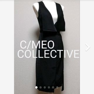 カメオコレクティブ(C/MEO COLLECTIVE)の新品◎C/MEO COLLECTIVE ジレ ワンピース(ひざ丈ワンピース)