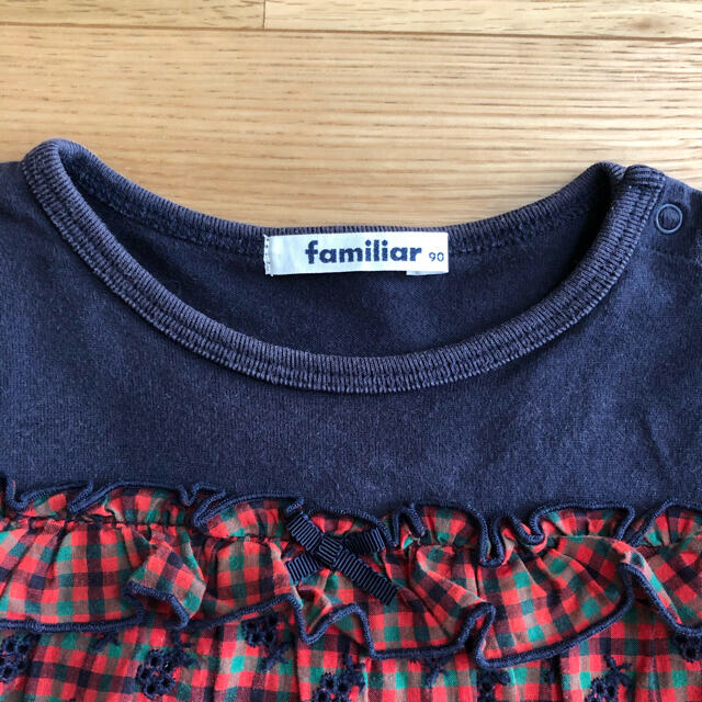 familiar(ファミリア)のリンリン様専用!ファミリア Tシャツ 90＋グレーレギンス 95 キッズ/ベビー/マタニティのキッズ服女の子用(90cm~)(Tシャツ/カットソー)の商品写真