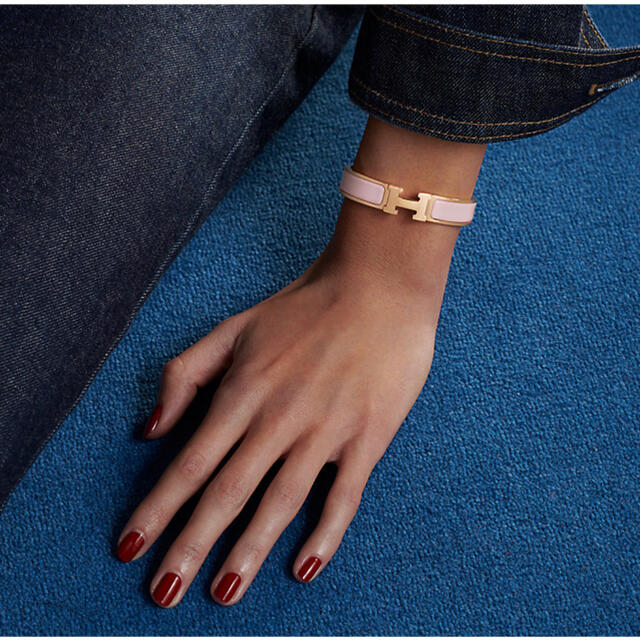 エルメス クリックH バングル ブレスレット ローズゴールド バングル 18k-