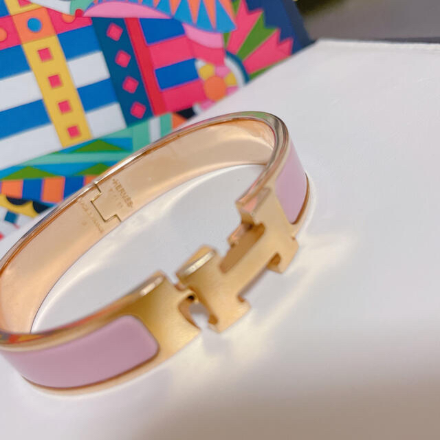 エルメス クリックH バングル ブレスレット ローズゴールド バングル 18k-