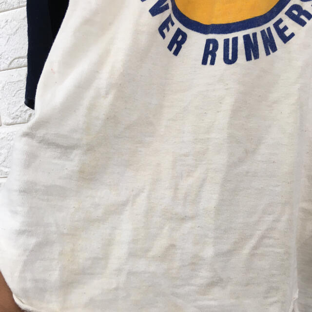 80s トリコタグ championチャンピオン 7分袖 ベースボールTシャツ