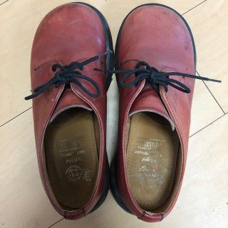 ドクターマーチン(Dr.Martens)のDr.Martens レザーシューズ レッド MADE IN ENGLAND(ブーツ)