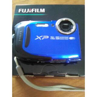 フジフイルム(富士フイルム)の防水カメラ　富士フィルム FINEPIX xp80 ブルー（SDカード付き）(コンパクトデジタルカメラ)