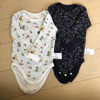 ユニクロ(UNIQLO)のUNIQLOムーミン肌着90cm 2枚セット(下着)