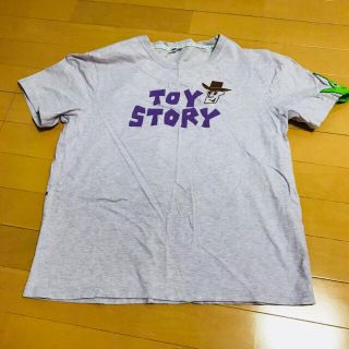 ディズニー(Disney)のトイストーリー　Tシャツ　ラベンダー　綿100 保育士　先生　エプロン(Tシャツ(半袖/袖なし))