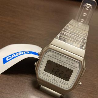 カシオ(CASIO)の新品未使用　CASIO クリアウォッチ　ホワイト　チープカシオ　古着(腕時計(デジタル))