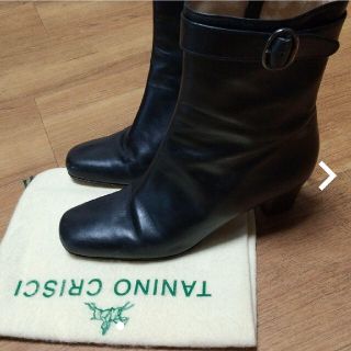 美品タニノクリスチー TANINO CRISCI ショートブーツ 35.5 黒 | www