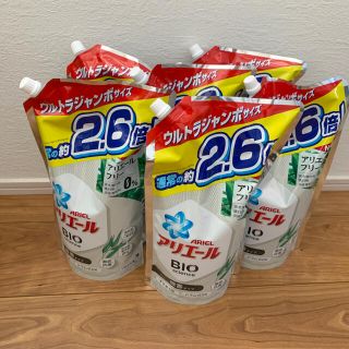 ピーアンドジー(P&G)のアリエール バイオサイエンス 液体 詰め替え 約2.6倍(1680g) ×6個(洗剤/柔軟剤)