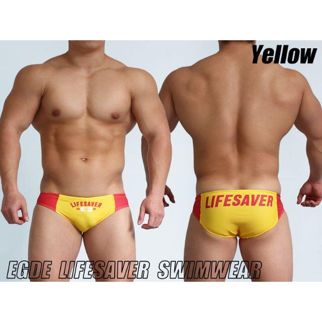 EGDE・LIFESAVER ビキニ水着・黄×赤・Mサイズの通販 by EGDE・LIFESAVER ビキニ水着・黄×赤・Mサイズの通販 by