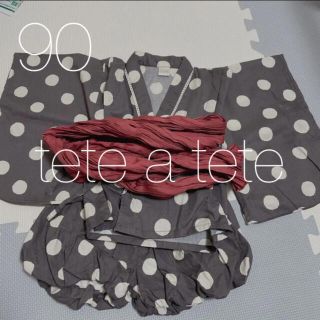 90¦ tete a tete 甚平(甚平/浴衣)