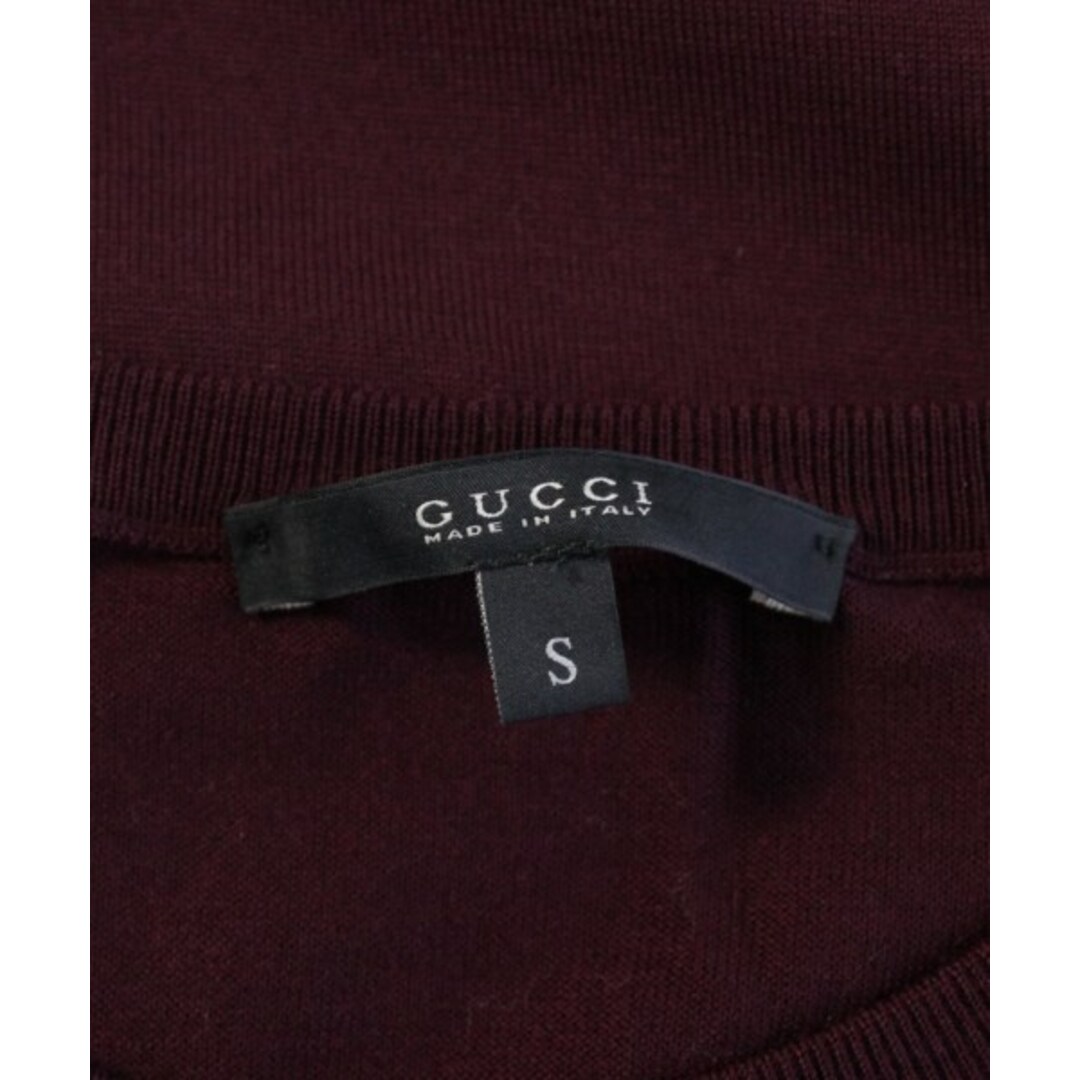 Gucci(グッチ)のGUCCI グッチ ニット・セーター S エンジx紺 【古着】【中古】 メンズのトップス(ニット/セーター)の商品写真