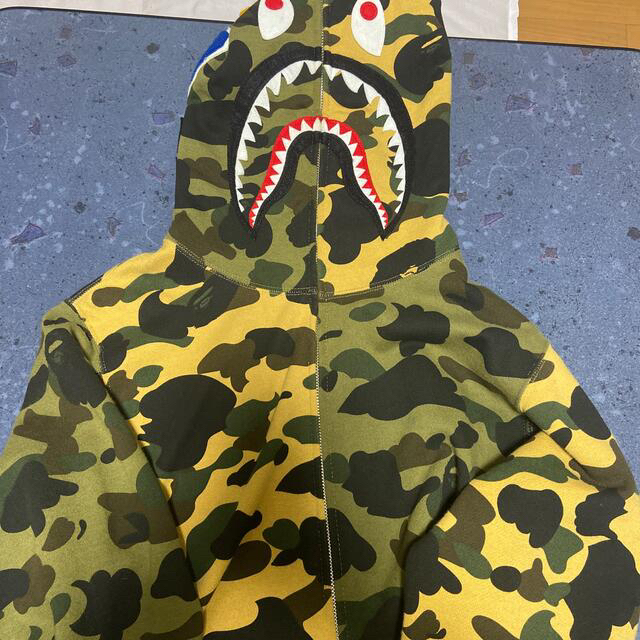 激レアS！ BAPE×GORE-WINDSTOPPERシャークパーカー黄色