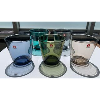 イッタラ(iittala)の【きき様ご予約】　未使用と中古　イッタラ　カルティオ　タンブラー　5個セット(グラス/カップ)