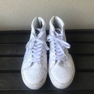 ヴァンズ(VANS)のバンズ　スケーターハイ　レザー　ジップ付き　24 cm(スニーカー)