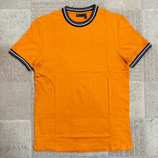 新品リンガーネックTシャツ半袖Teeオレンジオススメ激安送料無料メンズSサイズ(Tシャツ/カットソー(半袖/袖なし))