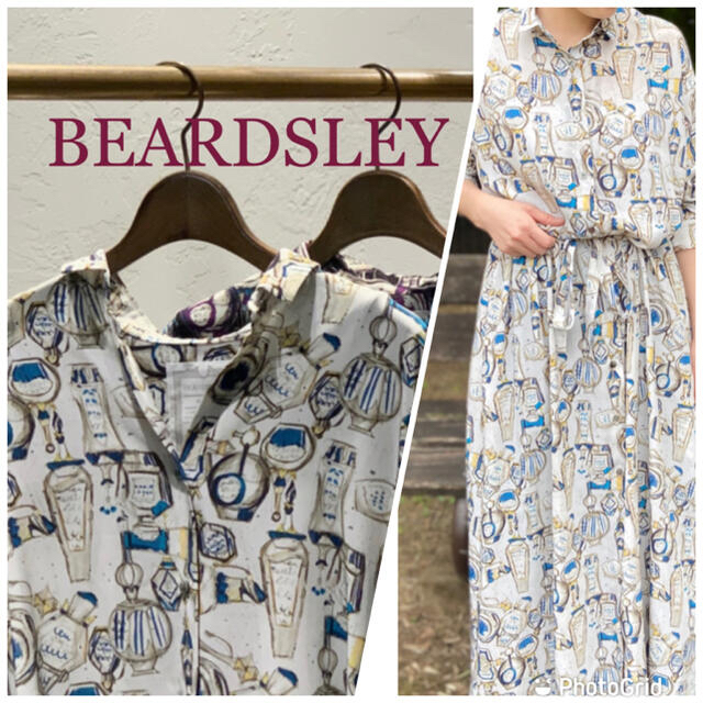 BEARDSLEY(ビアズリー)のBEARDSLEY(ビアズリー)  香水瓶シャツワンピース  レディースのワンピース(ロングワンピース/マキシワンピース)の商品写真