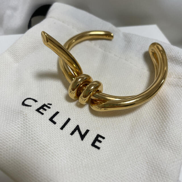 当店一番人気】 CELINE 新品希少 - celine セリーヌ バングル Sサイズ