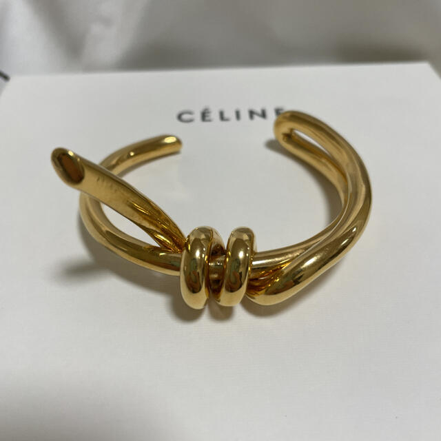 celine(セリーヌ)の新品希少 CELINE セリーヌ バーベルブレスレット Sサイズ バングル レディースのアクセサリー(ブレスレット/バングル)の商品写真