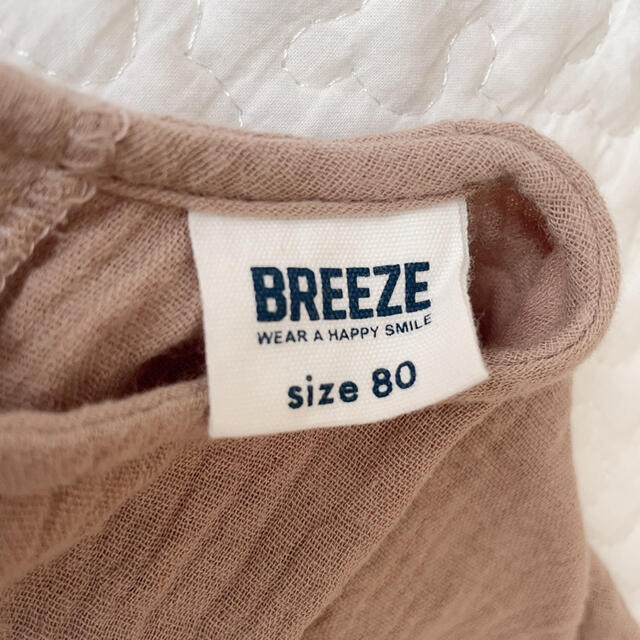 BREEZE(ブリーズ)の80＊BREEZE ナチュラルワンピース キッズ/ベビー/マタニティのベビー服(~85cm)(ワンピース)の商品写真