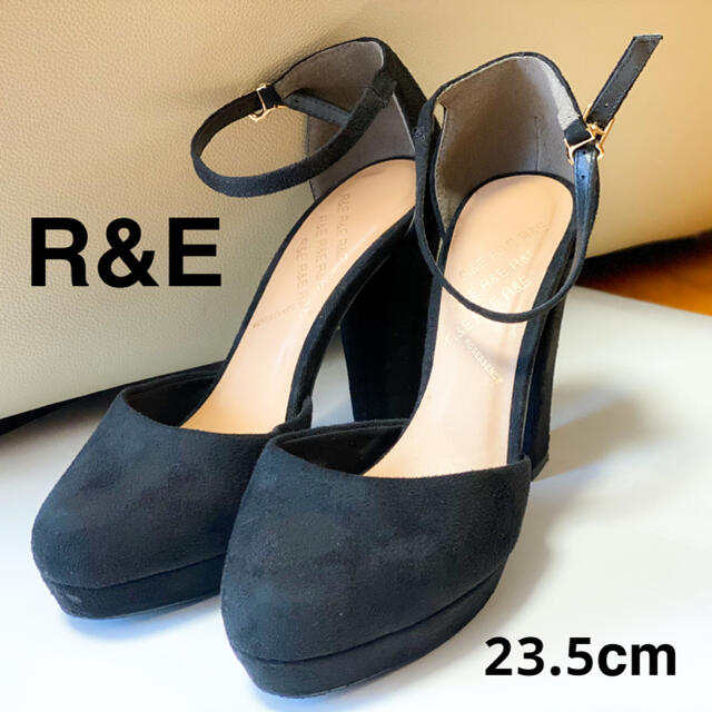 R&E】23.5cm ブラック ハイヒール jfFhSUwwM0, ハイヒール/パンプス