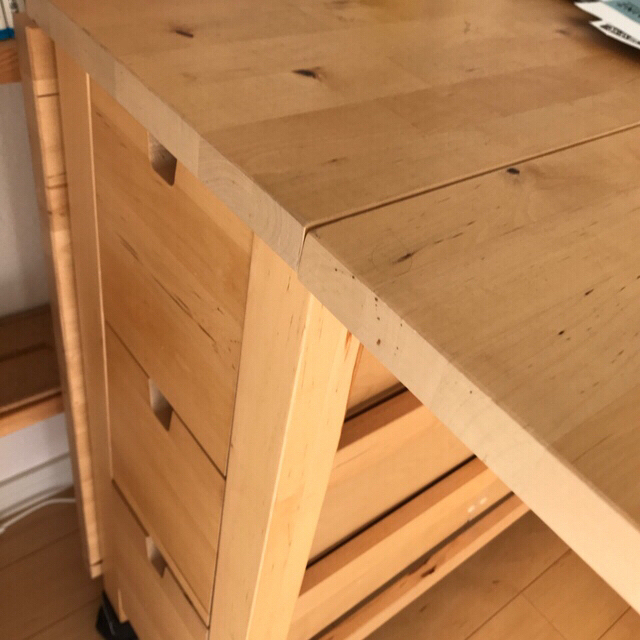IKEA(イケア)の4月いっぱい🌸IKEA ダイニングテーブル インテリア/住まい/日用品の机/テーブル(ダイニングテーブル)の商品写真