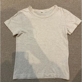 ムジルシリョウヒン(MUJI (無印良品))の無印良品MUJI⭐️100cm。オートミールカラーTシャツ。USED(Tシャツ/カットソー)