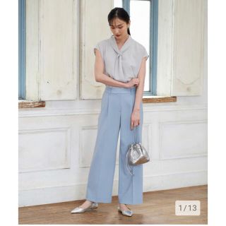 プラステ(PLST)の【美品】PLST 2WAYストレッチワイドパンツ(カジュアルパンツ)