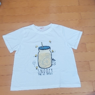 ピーナッツ(PEANUTS)のスヌーピーシャツ+白、水色シャツ160３枚セット(Tシャツ/カットソー)