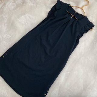 ザラ(ZARA)のZARA ブラックワンピース(ひざ丈ワンピース)