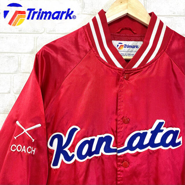 Trimark トライマーク スタジャン ベースボール ビッグワッペン メンズのジャケット/アウター(スタジャン)の商品写真