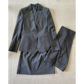 洋服の青山　レディーススーツ　ジャケットスカートパンツ3点セット(スーツ)