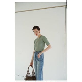 アクネ(ACNE)のCLANE クラネ　リブニット　ミント　新品！！(ニット/セーター)