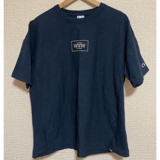アーバンリサーチ(URBAN RESEARCH)のWORK NOT WORK × Champion ロゴTシャツ(Tシャツ/カットソー(半袖/袖なし))