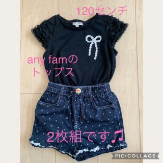 エニィファム(anyFAM)のanyfamのトップス　120センチ🎀2点セット(Tシャツ/カットソー)