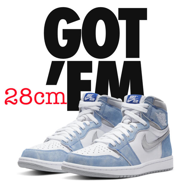 靴/シューズNIKE AIR JORDAN 1 HIGH OG HYPER ROYAL