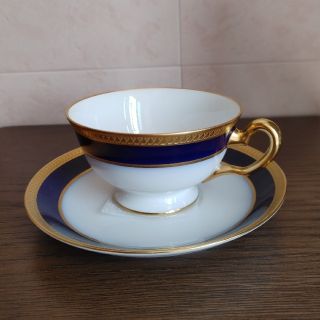 オオクラトウエン(大倉陶園)の大倉陶園 瑠璃片葉金融 ティーカップ&ソーサー(食器)