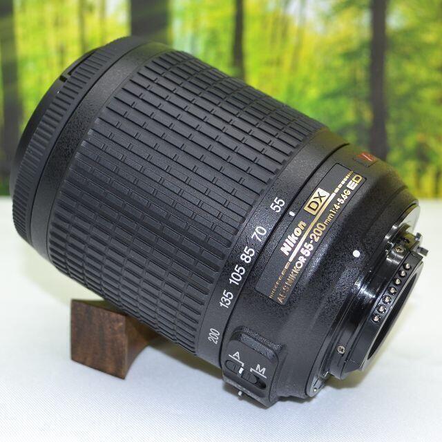 Shop NikoNiko(ショップニコニコ)の[ケイ様専用]ニコン望遠レンズ★AF-S DX 55-200mm ☆1548-1 スマホ/家電/カメラのカメラ(レンズ(ズーム))の商品写真