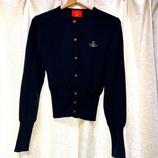 ヴィヴィアンウエストウッド(Vivienne Westwood)のvivienneカーディガン　黒(カーディガン)