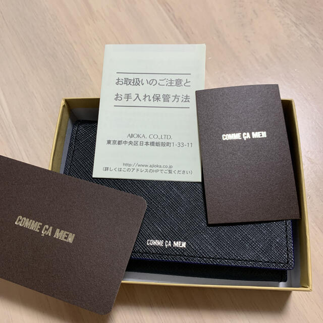 COMME CA MEN(コムサメン)の★新品、送料込み★ 名刺入れ 牛革  メンズのファッション小物(名刺入れ/定期入れ)の商品写真