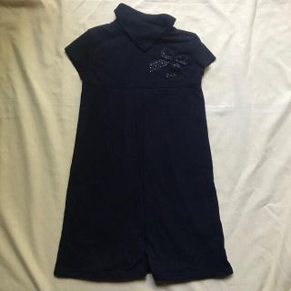 ザラキッズ(ZARA KIDS)のZARA KIDS ザラキッズ　黒色半袖ワンピース140(ワンピース)