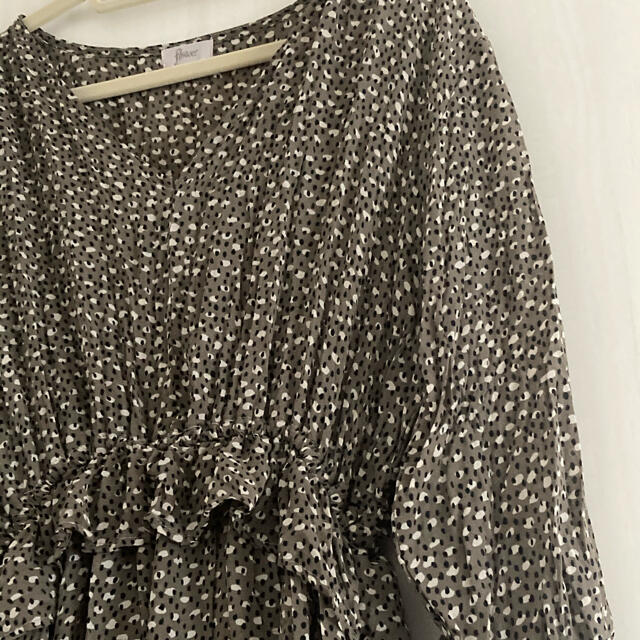 flower(フラワー)のcrumple dot onepiece レディースのワンピース(ロングワンピース/マキシワンピース)の商品写真